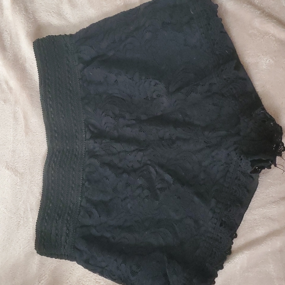 Black Lace Shorts